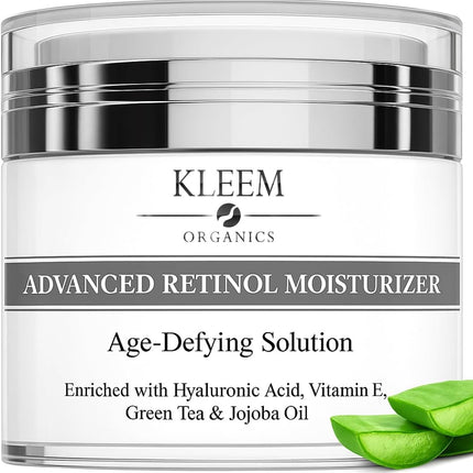 Crema Hidratante Facial Mujer Y Hombres Con Retinol, Ácido Hialurónico Y Vitamina E– Crema Antiarrugas Mujer Para Reducir Arrugas, Líneas Finas Y Manchas Oscuras – Antiedad Facial Crema De Noche -50Ml
