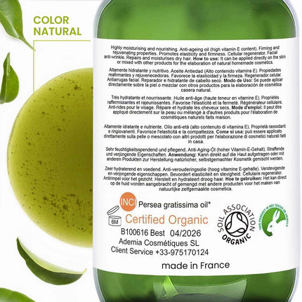 Aceite de Aguacate Puro Prensado en Frío 100 ml