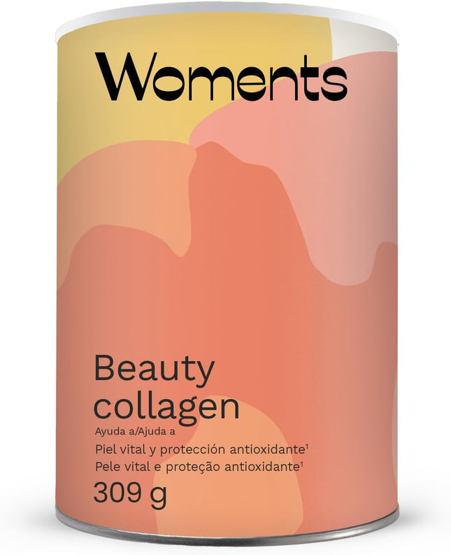 Beauty Collagen | Colágeno Marino, Vitaminas, Ácido Hialurónico, Coenzima Q10 | Piel Y Cabello | Belleza | Menopausia | 309G | Sabor Frutos Del Bosque | 30 Días