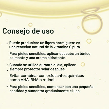 Sérum Vitamina C Pura Para Piel Sensible, 60 Ml