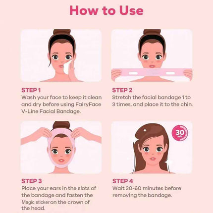 V Line Face Shaping Strap Banda de Lifting Facial