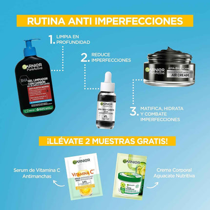 Garnier Pureactive Rutina anti Imperfecciones: Gel + Sérum + Crema