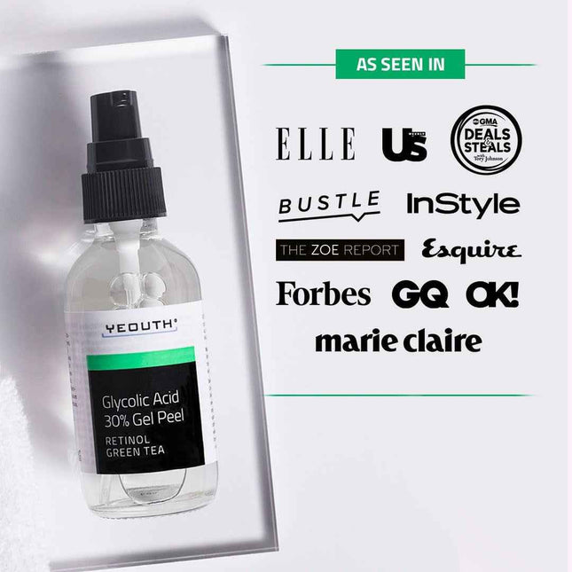 Peeling Facial Ácido Glicólico 30% con Retinol y Té Verde