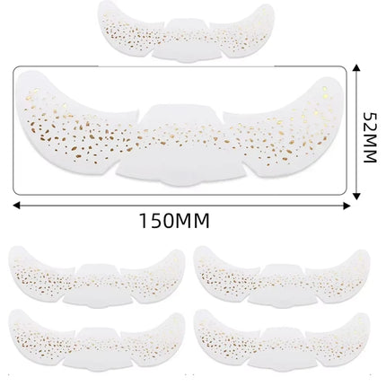 6Pcs Hot Stamping Freckles Makeup Patches Metallic Radiation Golden Silver Fake Freckles Temporary Tattoo Stickers Face Makeup