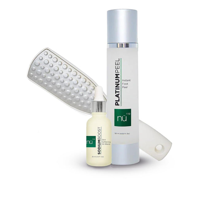 Foot Care Kit for Smooth Feet – 120Ml Foot Exfoliating Spray, Foot Balm & Foot File for Home Pedicure, Foot Care & Exfoliation Routine