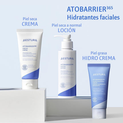 AESTURA ATOBARRIER365 CREMA HIDRATANTE | Crema Gel Ligera | Hidratante Facial Para Piel Grasa Y Sensible | Testada Por Dermatólogos | 60Ml