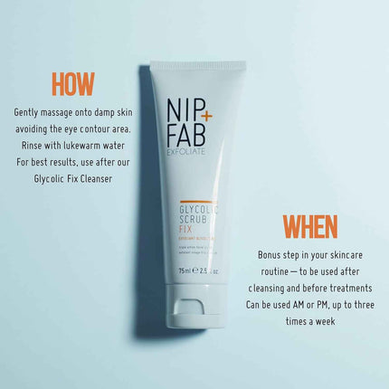Nip+Fab Glycolic Fix Scrub Exfoliante Facial 75 ml