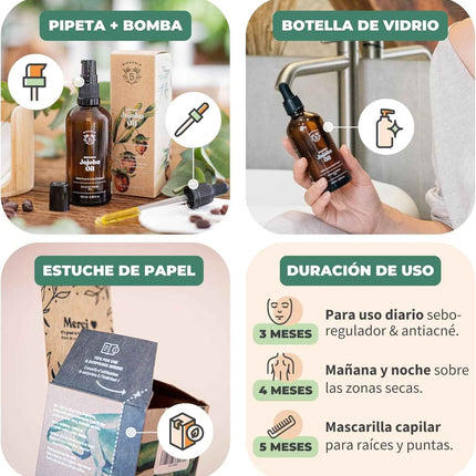 Aceite de Jojoba BIO Bionoble Puro 100 ml