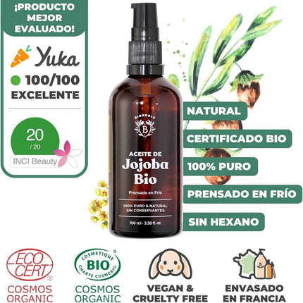 Aceite de Jojoba BIO Bionoble Puro 100 ml