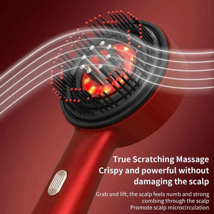 Red Light Scalp Massage Comb con Vibracion y Dispensador