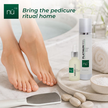 Foot Care Kit for Smooth Feet – 120Ml Foot Exfoliating Spray, Foot Balm & Foot File for Home Pedicure, Foot Care & Exfoliation Routine