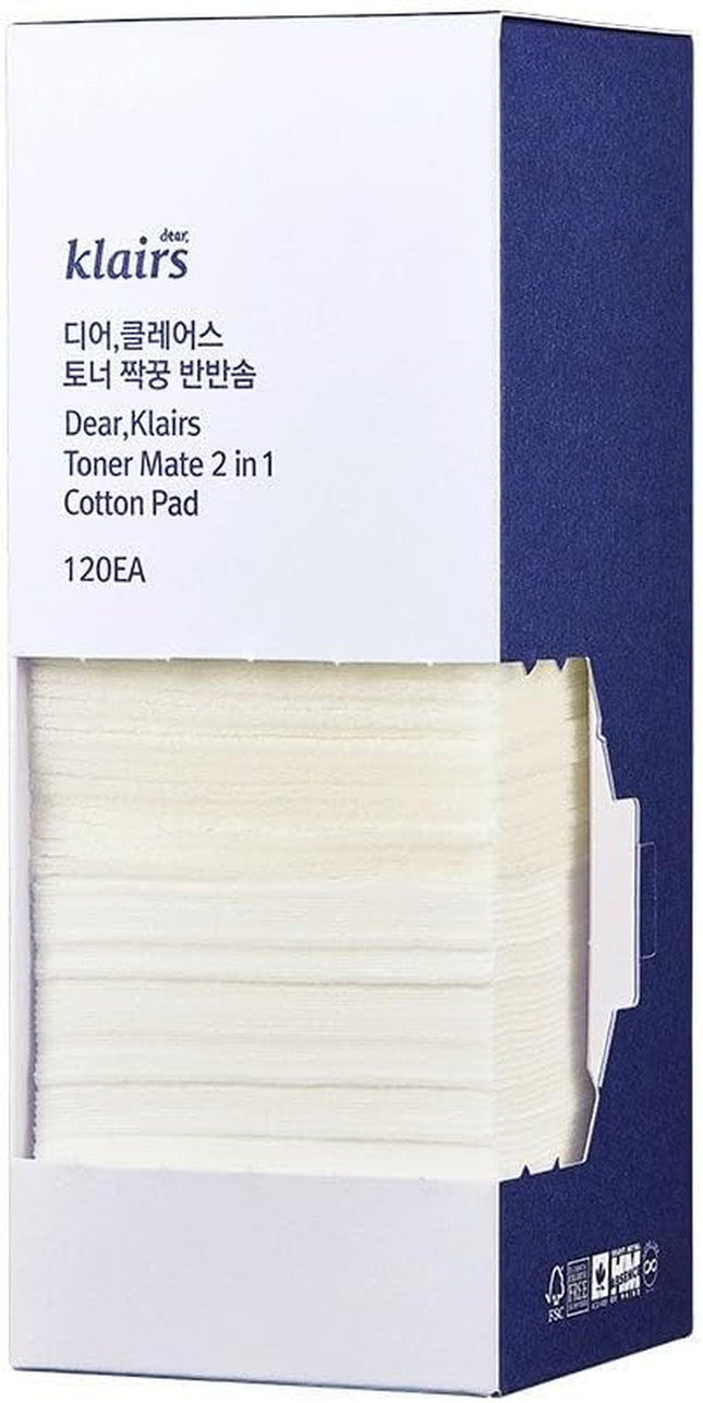 Dear Klairs Toner Mate 2 in 1 Cotton Pad 200 Ml