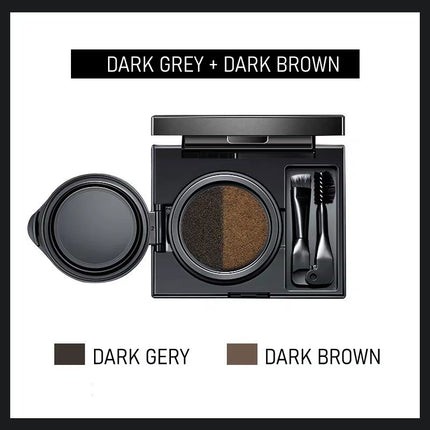 Two-Color Air Cushion Eyebrow Powder Color Waterproof and Sweat-Proof Long-Lasting Eye Brow Cream