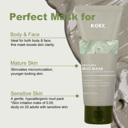 Volcanic Mud Facial Mask Limpieza e Hidratacion