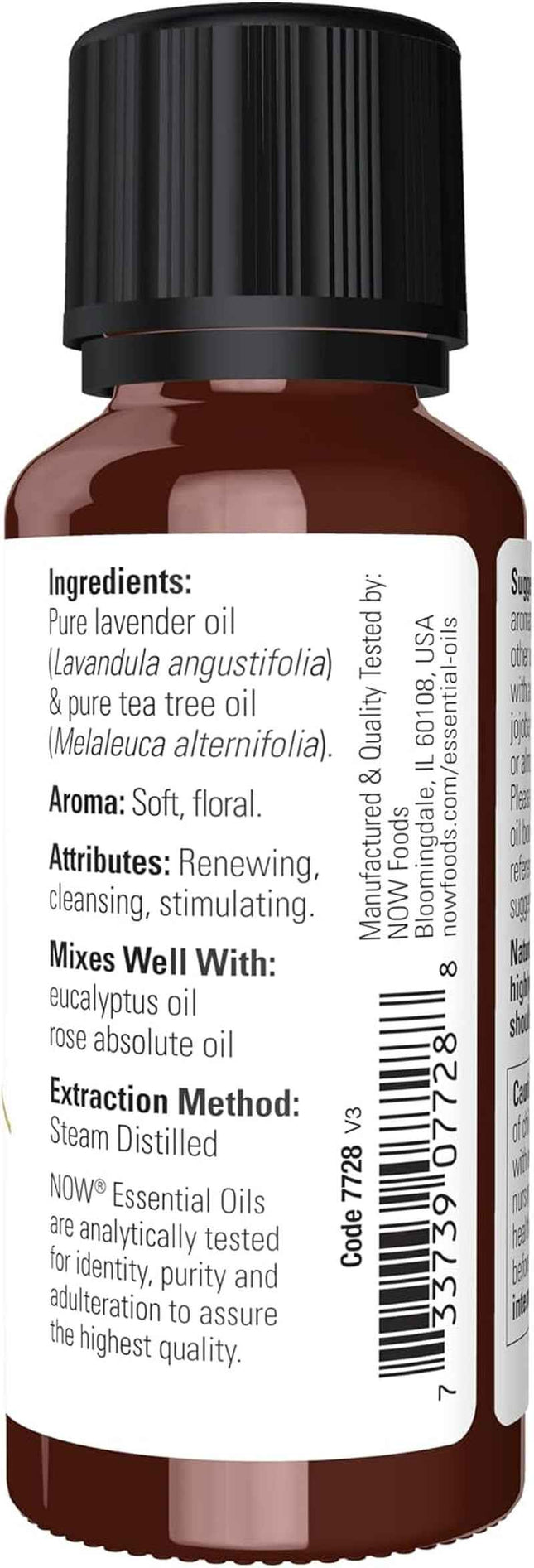 Aceite Esencial Lavanda y Árbol de Té NOW 30 ml