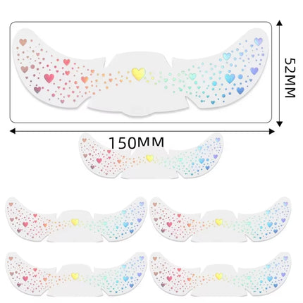 6Pcs Hot Stamping Freckles Makeup Patches Metallic Radiation Golden Silver Fake Freckles Temporary Tattoo Stickers Face Makeup