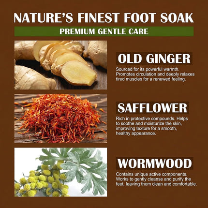 20Pcs Ginger Foot Soak Effervescent Tablets, Mugwort Herbal Detox Feet Soak for Foot Care Spa Relaxation for Muscles Remove Dampness Toxins Improve Sleeping