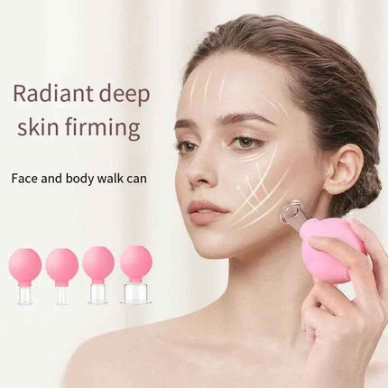 Ventosas de Cupping Facial de Silicona para Masaje