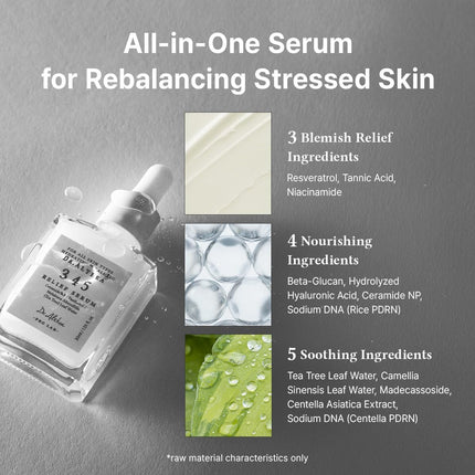Dr.Althea 345 Sérum Calmante | Sérum Facial Hidratante Diario Para Piel Seca E Irritada | Ayuda a Calmar El Enrojecimiento Y El Cuidado Postacné | No Comedogénico | Cosmética Vegana Coreana, 30 Ml