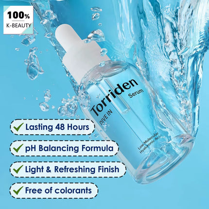 DIVE-IN Sérum De Ácido Hialurónico 50Ml ingredientes destacados