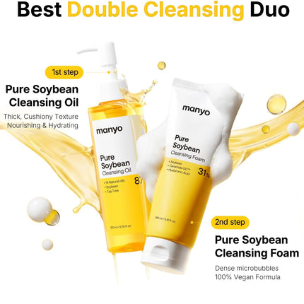 Manyo Factory Aceite De Argán Para Limpieza De Fábrica Facial Coreano Puro Para Derretir Puntos Negros Removedor De Maquillaje Diario Para Mujeres Cuidado De La Piel 6.7 Fl Oz