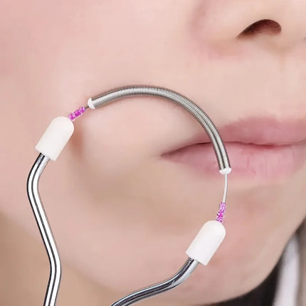 1Pcfacial Epilator for Women, Remove Unwanted Hair on Upper Lip, Chin, Face, Portable Handheld Spring Roller Epilator for Smooth
