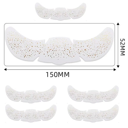 6Pcs Hot Stamping Freckles Makeup Patches Metallic Radiation Golden Silver Fake Freckles Temporary Tattoo Stickers Face Makeup
