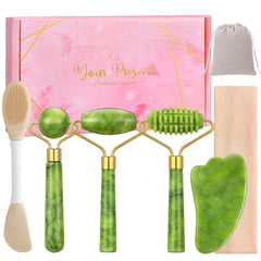 Set Gua Sha De Jade — Drena, Relaja, Esculpe Tu Rostro