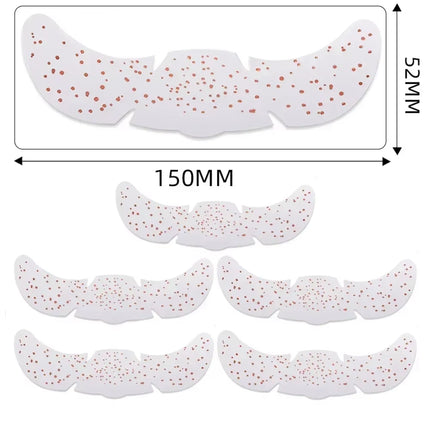 6Pcs Hot Stamping Freckles Makeup Patches Metallic Radiation Golden Silver Fake Freckles Temporary Tattoo Stickers Face Makeup