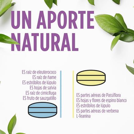 MENOPAUSIA Vitawoman - Reduce Sofocos, Insomnio, Hinchazón Y Sudoración - Efecto Día Y Noche - Con Salvia, Cimicífuga, Lúpulo, Pasiflora | 60 Comprimidos ELADIET