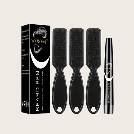 Beard Pen Filler Single Piece or Set Barber Styling Pencil Waterproof Black Hair Enhancer Brush Cosmetic Repair Tool