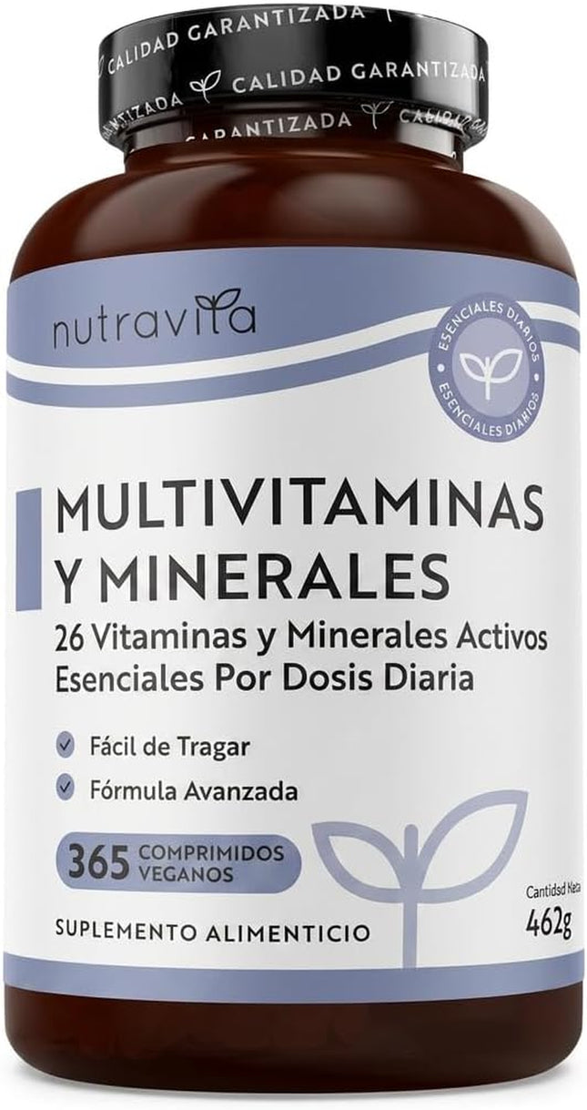 Nutravita Multivitaminas Mujer Y Homre - 365 Comprimidos Veganos