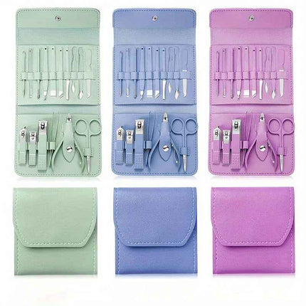 Nail Clippers Tool Set 16Pcs Manicura y Pedicura