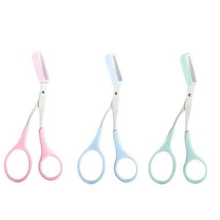 1/2/3/4Pcs Eyebrow Trimmer Makeup Tools Stainless Steel Eyebrow Scissors with Comb Hair Removal Eyebrows Shaping Makeup Tools