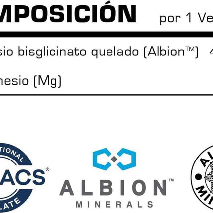 Bisglicinato de Magnesio Vitobest Albion 60 Cápsulas