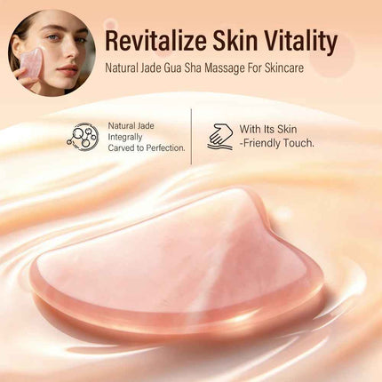 Gua Sha Facial Jade Natural para Masaje y Lifting