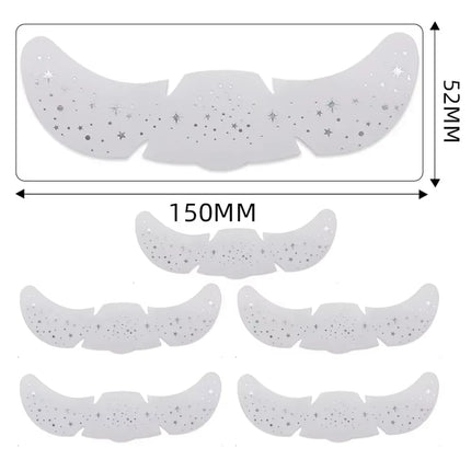 6Pcs Hot Stamping Freckles Makeup Patches Metallic Radiation Golden Silver Fake Freckles Temporary Tattoo Stickers Face Makeup