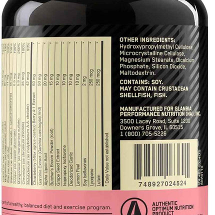 Optimum Nutrition Opti Women Multivitaminico 120 Capsulas