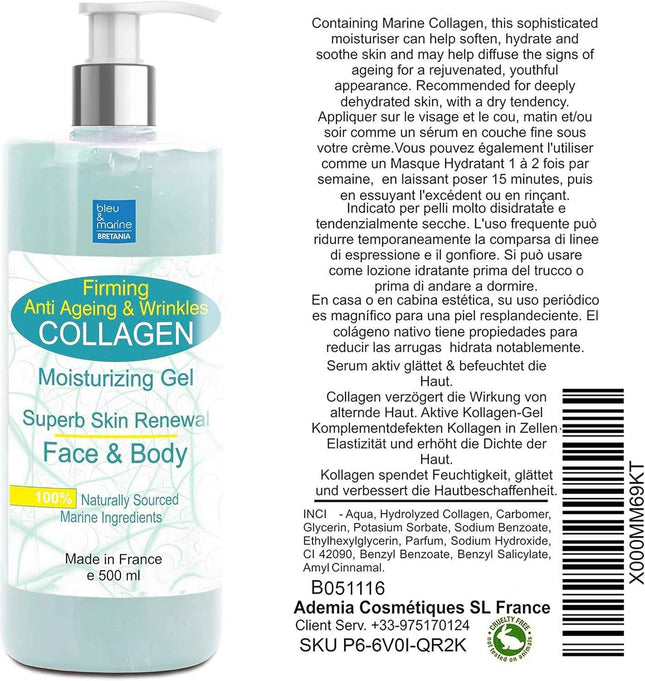 Gel Conductor de Colágeno para Radiofrecuencia 500 ml