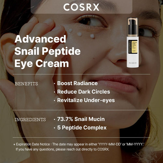 COSRX Advanced Snail Peptide Eye Cream (25 Ml)