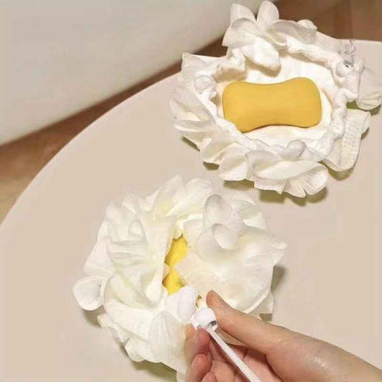 Loofah Sponge Bath Ball 2 en 1 con Dispensador