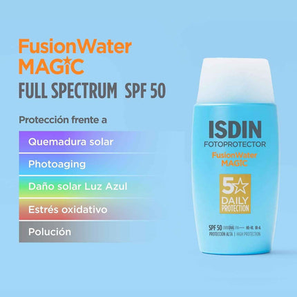 ISDIN Fusion Water MAGIC SPF50 Protector Solar Facial 50 ml
