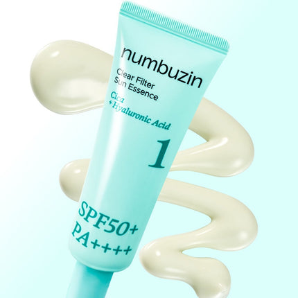 Protector Solar Sun Essence Numbuzin No.1 envase frontal de 50 ml.